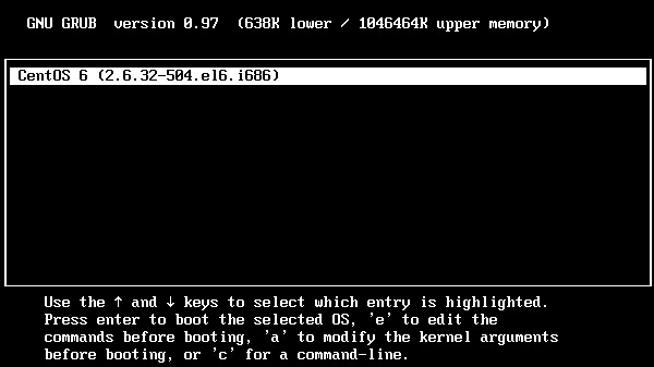 linux进入单用户模式修改管理员密码