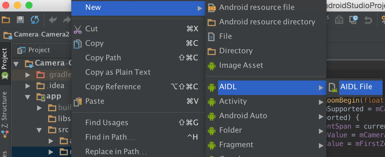 Android Studio中实现AIDL