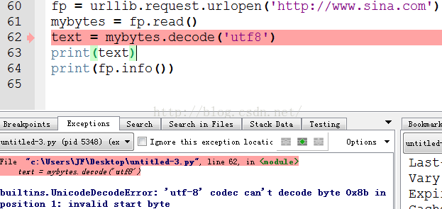 python urllib爬取网页编码问题