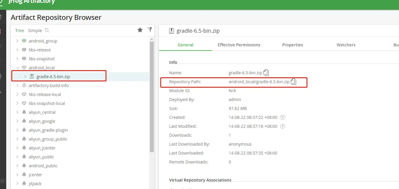 导入后的仓库结构图