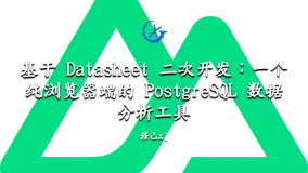 基于 Datasheet 二次开发：一个纯浏览器端的 PostgreSQL 数据分析工具
