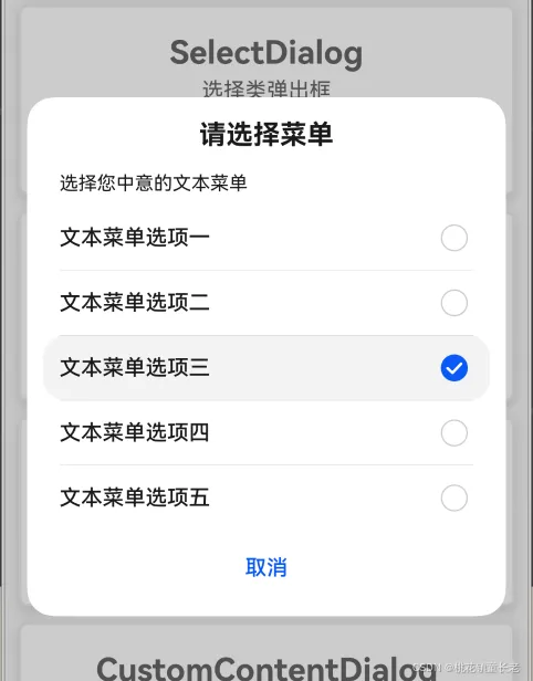 SelectDialog