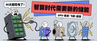 新型智算中心储能方案：UPS+柴发+飞轮+超容