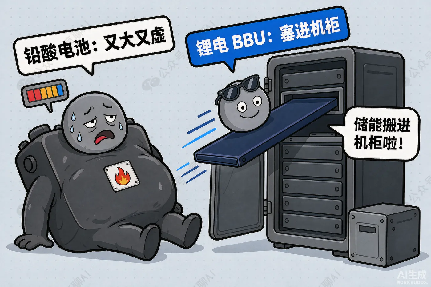 所以UPS在进化：铅酸换锂电池，体积缩小约七成