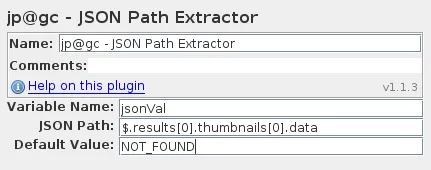 Json Path JMeter Plugin