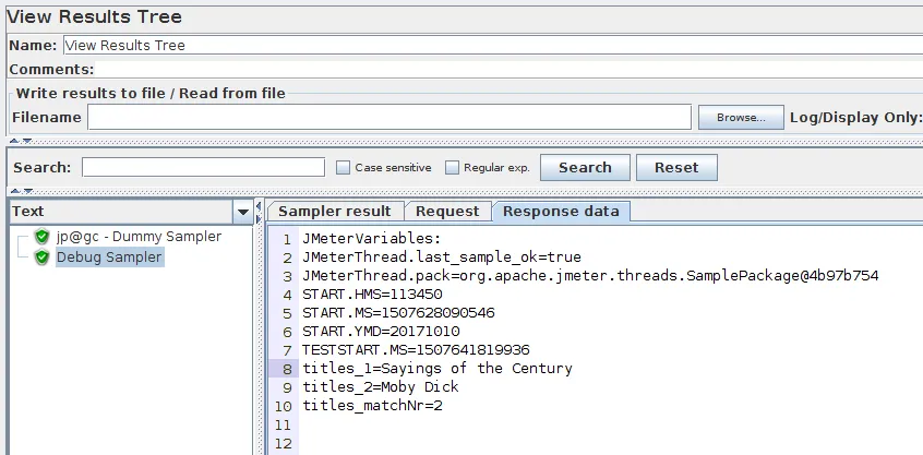 JMeter Selective Json Extraction