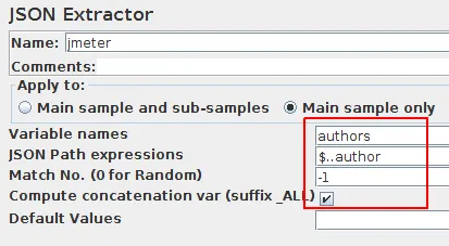 JMeter Json Extractor Arrays