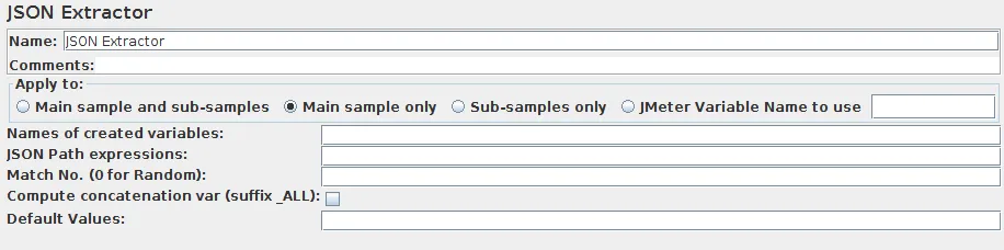 JMeter Json Post-Processor