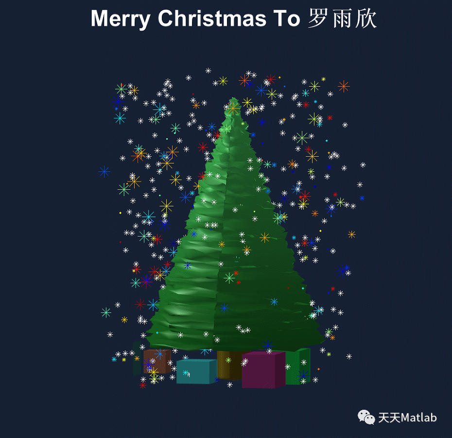 基于Matlab模拟圣诞树