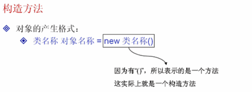 Java面向对象基础--构造方法