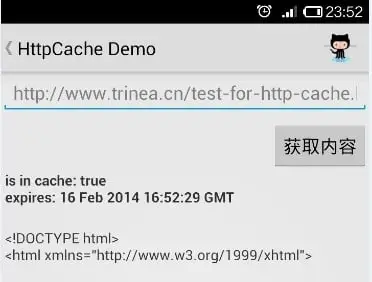 android http cache