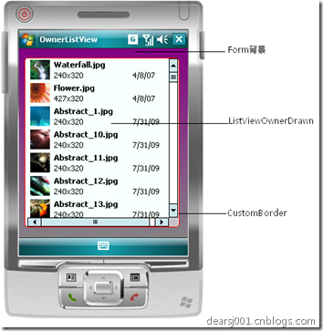 美化Windows Mobile上的自定义ListView