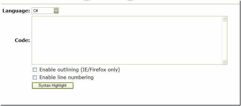 代码高亮插件 c#（asp.net）