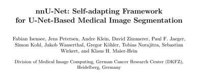 【小样本图像分割-4】nnU-Net: Self-adapting Framework for U-Net-Based Medical Image Segmentation