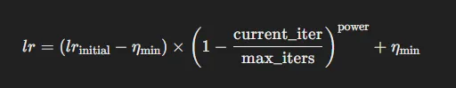mmseg配置解析 Polynomial Decay 多项式衰减