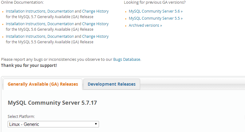 Linux下安装mysql