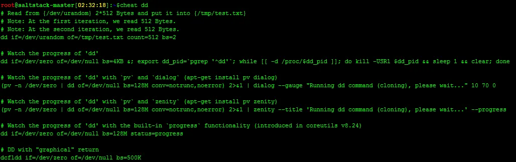 Linux下更好用的帮助命令cheatLinux下更好用的帮助命令cheat