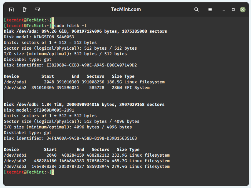 Linux 中监控磁盘分区使用情况的 10 个工具