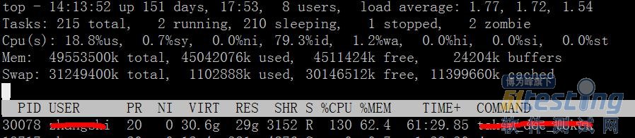 Linux查看进程的内存占用情况