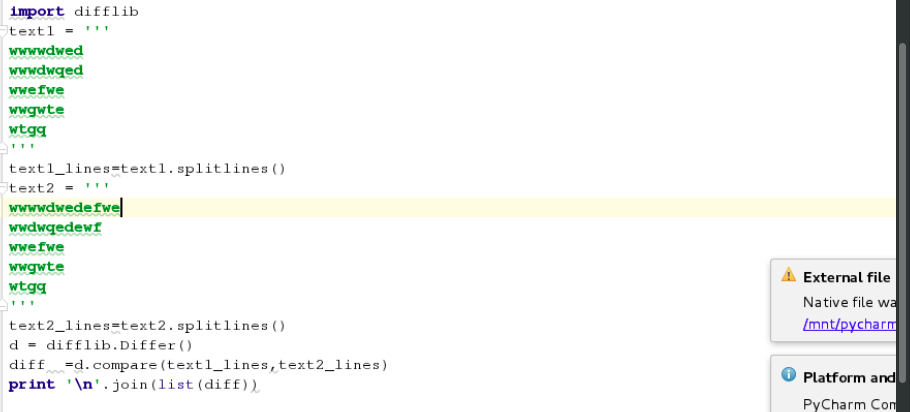 Python 自动化运维 difflib