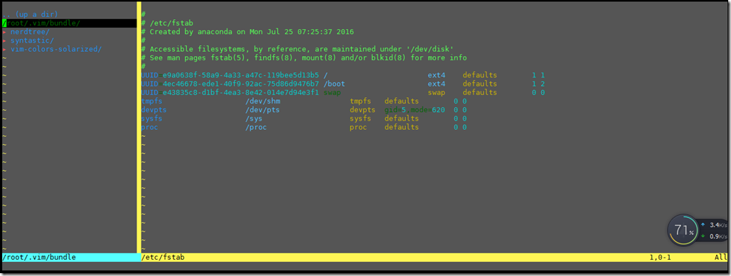 VIM安装 NERDTREE,SOLARIZED 插件