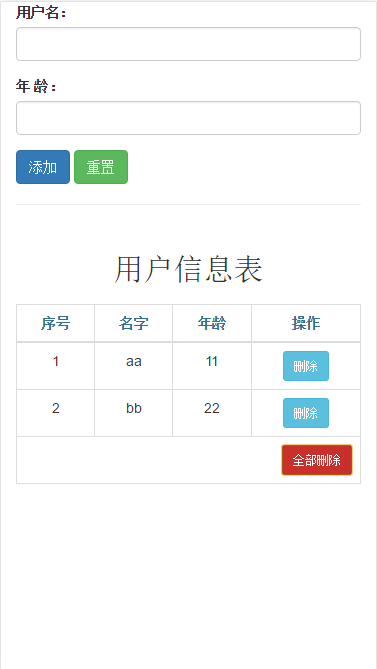 Vue指令实战:结合bootstrap做一个用户信息输入表格