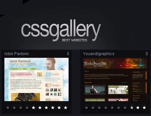 CSS Gallery - Best sites in the world [CSS Gallery] the original css gallery