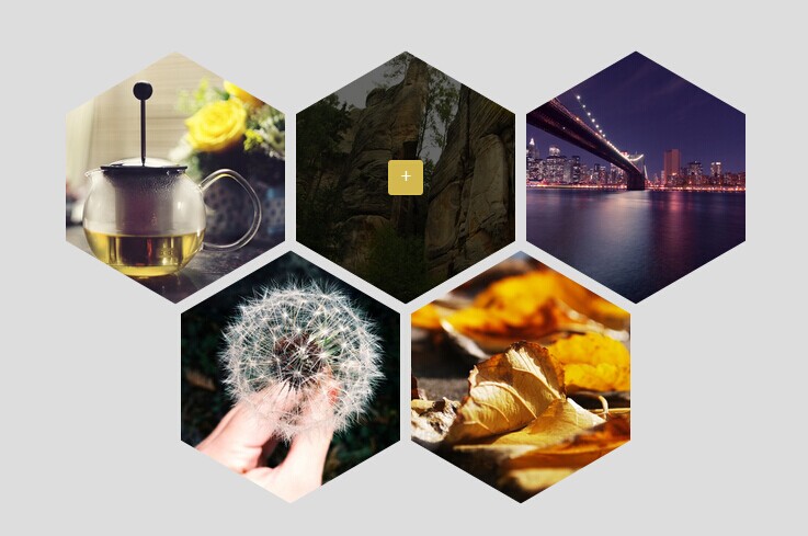 CSS3 实现六边形Div图片展示效果