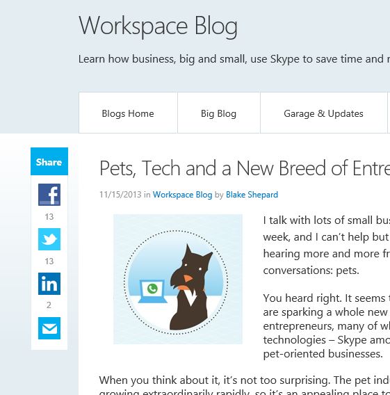 Sharing count on Facebook, Twitter, and LinkedIn