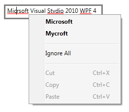 WPF 4 单词拼写检查(SpellCheck)