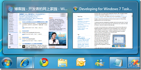 Windows 7 任务栏开发 之 缩略图预览（Thumbnail）