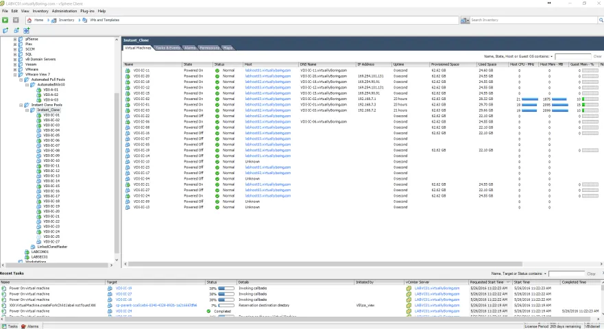 19 View Instant Clone - Massive Deployment