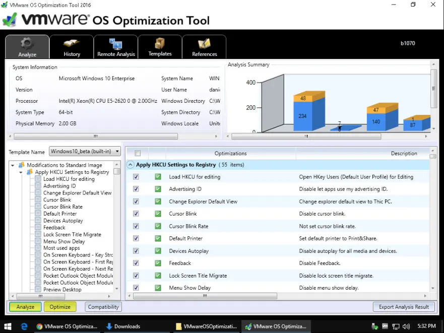 Horizon View 7 - 2 VMware OS Optimization