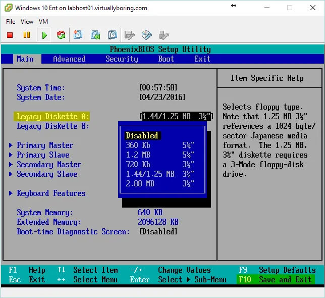 Horizon View 7 - Disable Floppy