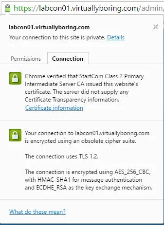 Add SSL Cert fo View - 10 Certificate is now Green