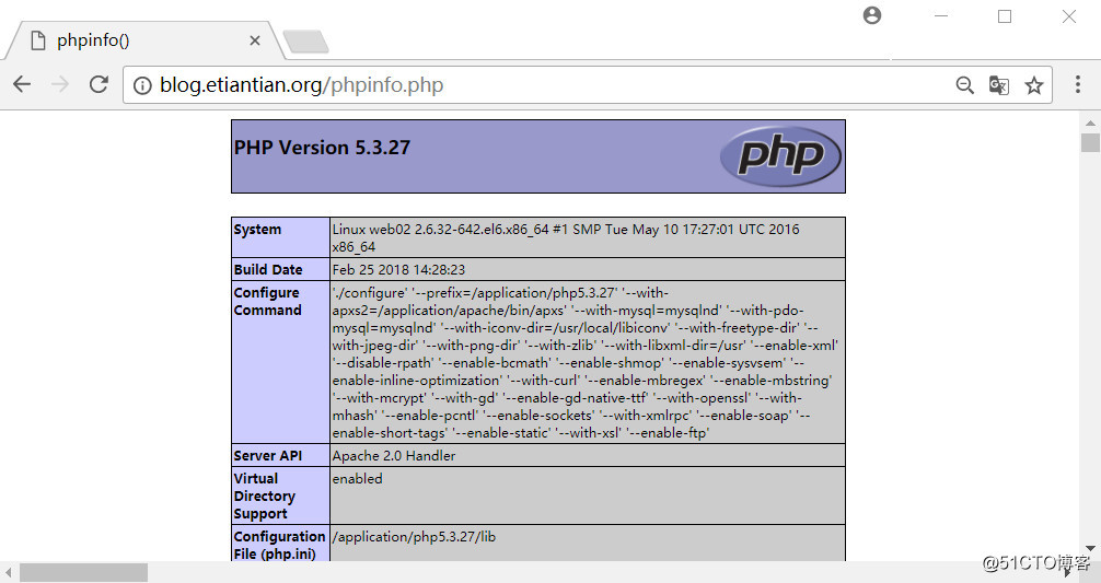 LAMP-----3、配置apache实现与php的整合
