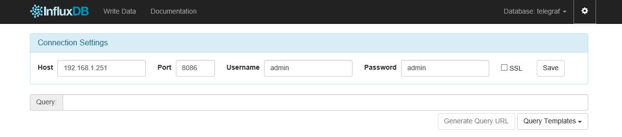 telegraf+influxdb+grafana环境初探
