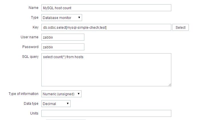 Zabbix 3.2.6通过ODBC监控MySQL&Oracle