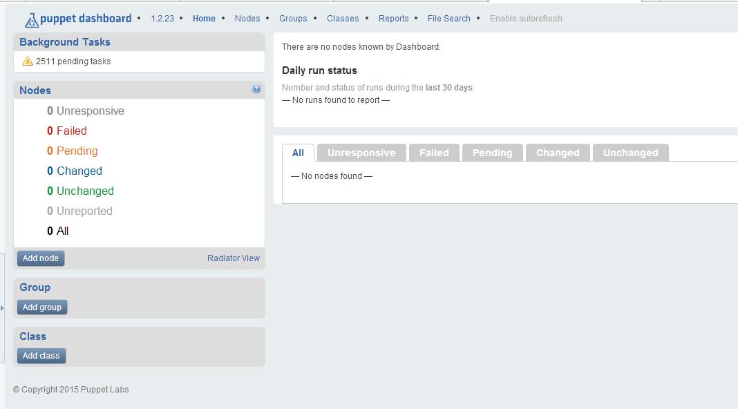Puppet Dashboard的安装配置