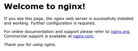 CentOS 7 Nginx Default