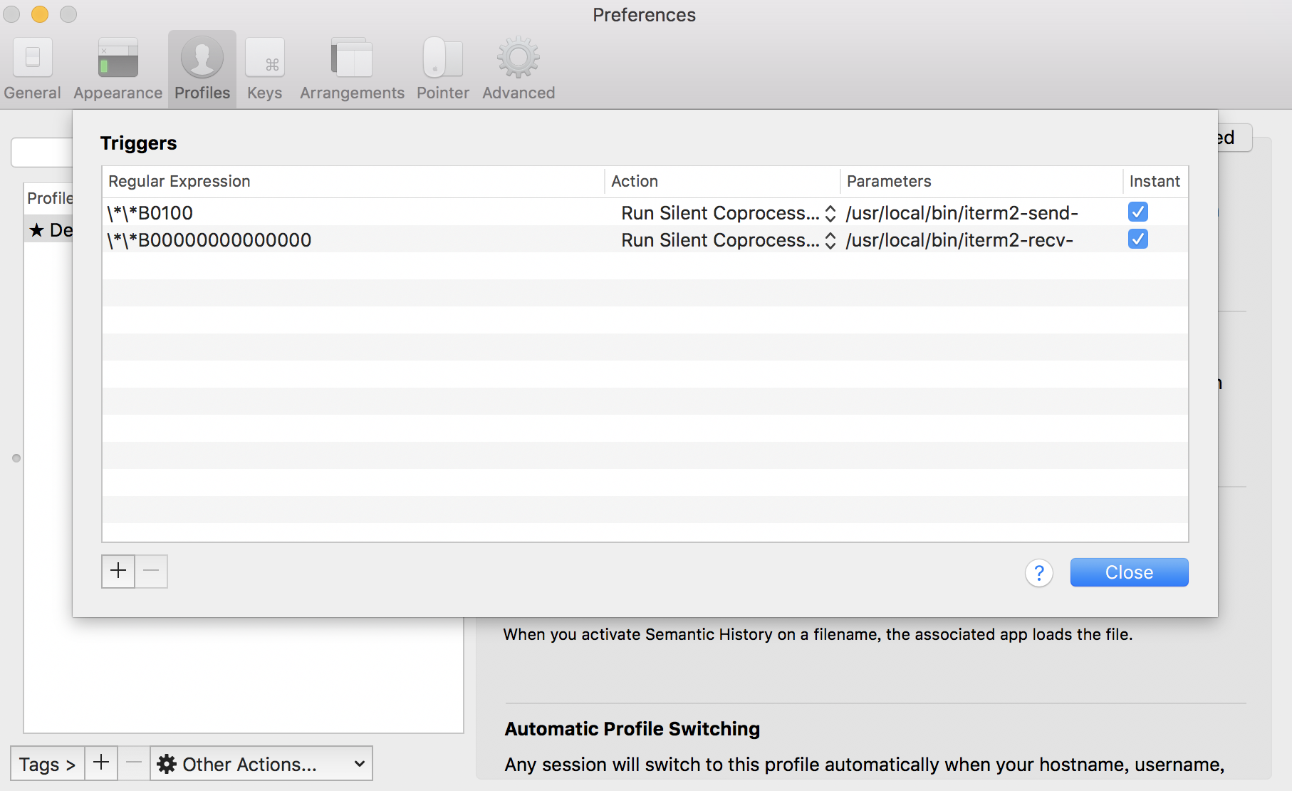 Mac iTerm 2使用rz、sz从远程上传下载文件