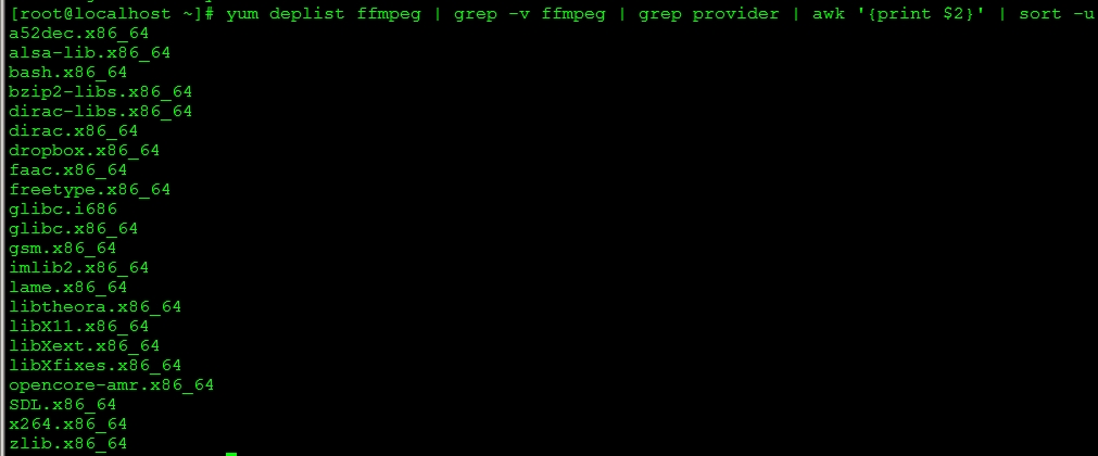 CentOS安装视频转换FFmpeg和切割工具segmenter