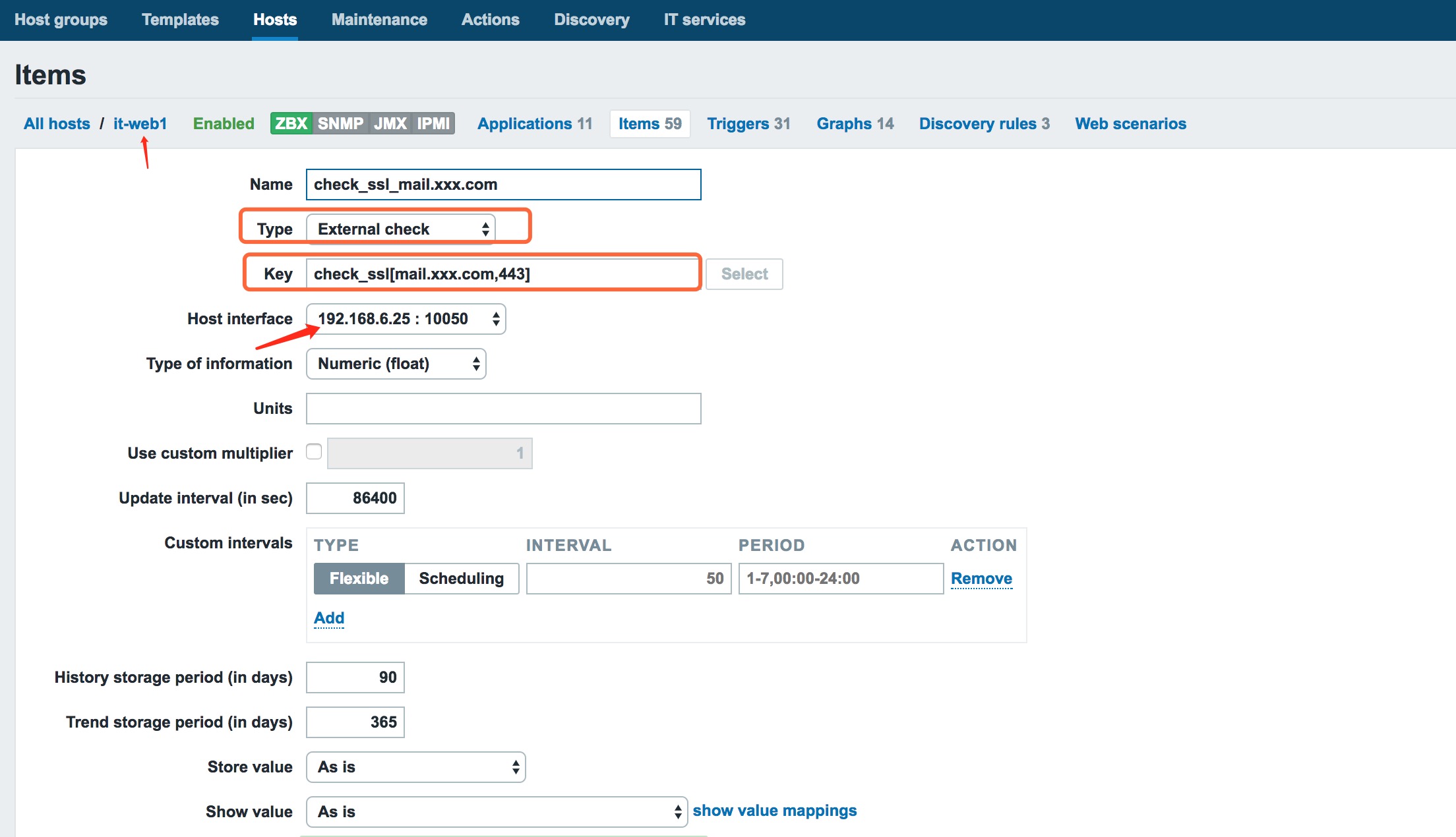 zabbix 监控ssl证书是否过期