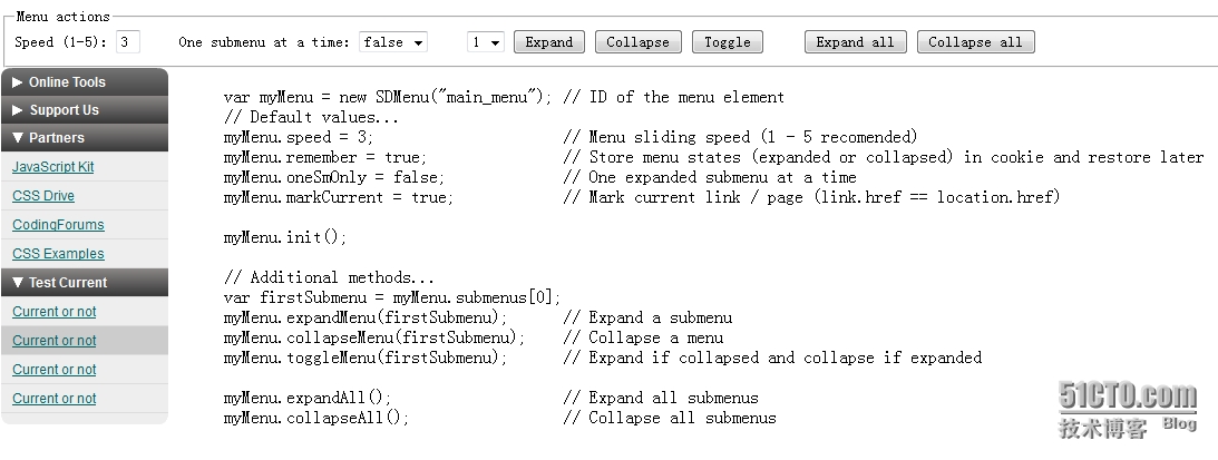 分享个jquery垂直导航（可配置参数）