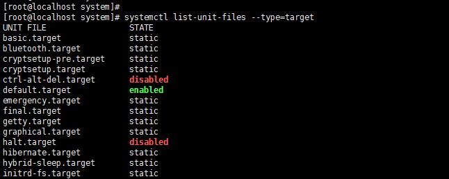 CentOS 7 系列（三）系统服务配置 目标（Target）