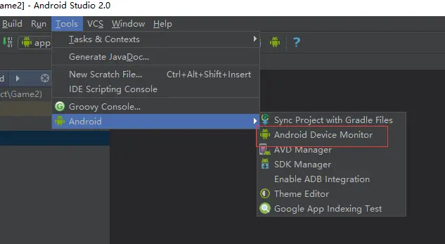 在Android Studio下使用Hierarchy Viewer