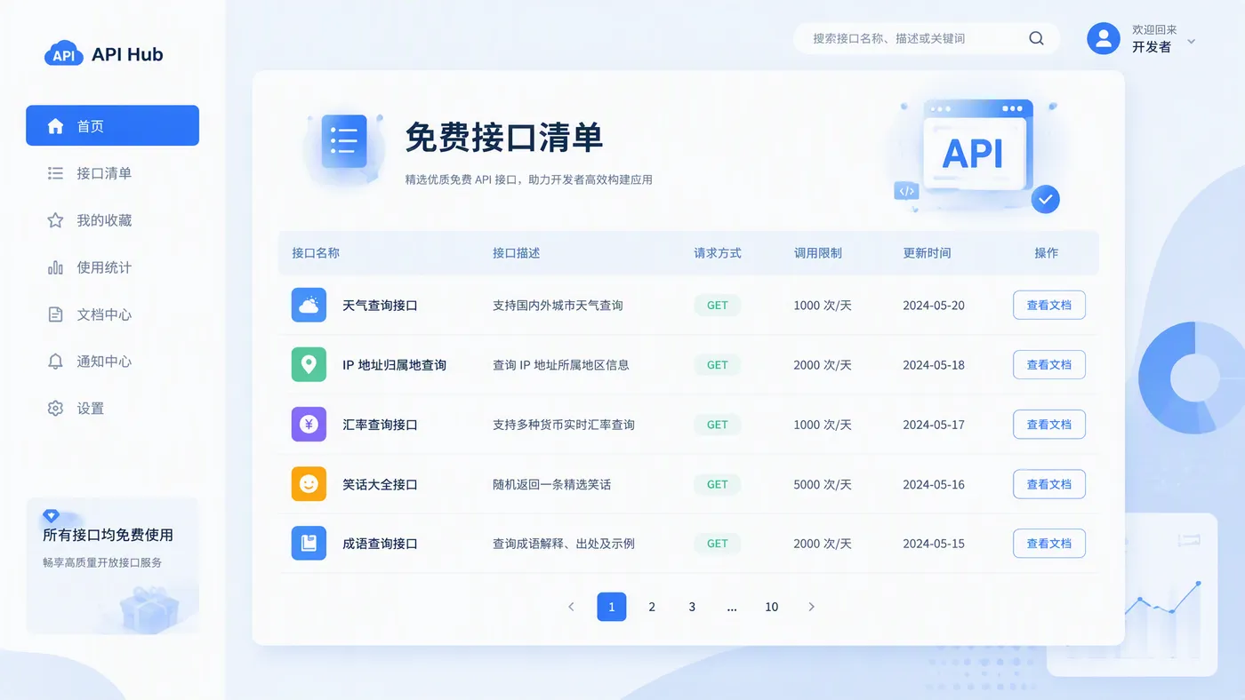 免费接口清单