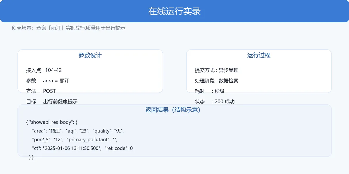 在线运行实录