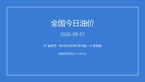 全国 31 省区市 2026-09-01 成品油零售参考价数据解析