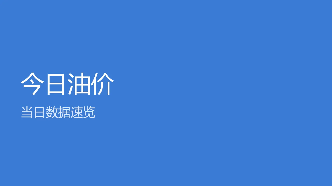 今日油价总览图